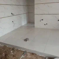 کاشی کاری و نمای سرامیکی ساده و موزاییک حیاط