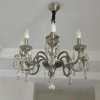 لوستر شیک کلاسیک  ۸ شعله با لامپ شمعی