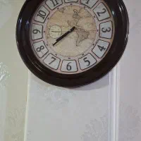 ساعت دور چوبی|ساعت دیواری و تزئینی|اسلام‌شهر, شهرک قائمیه|دیوار