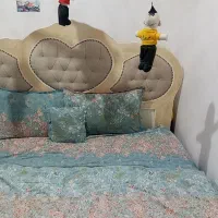 تخت۲نفره بدون تشک ودوعددمبل درحدنو