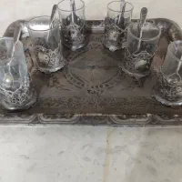 سرویس چایخوری نقره قدیمی|کلکسیون اشیاء عتیقه|زاهدان, |دیوار