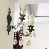 لوستر ۱۶ شاخه همراه با دیوار کوب|لوستر و چراغ آویز|اسلام‌شهر, |دیوار