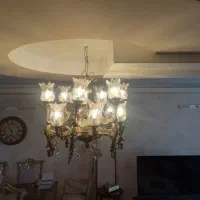 لوستر فلزی الومینیومی۱۲شاخه طرح فرشته