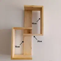 شلف دیوار چوبی