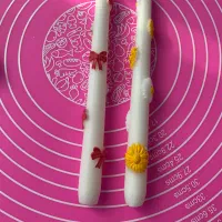 سفارش شمع ( قلمی استوانه باکس گل  گیفت)