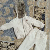 کاپشن با شلوار  سایز ۲.۳ضخیم کاملا نو