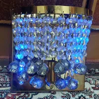 لوستر دیواری کریستالی طلایی|لوستر و چراغ آویز|قرچک, محمد آباد|دیوار