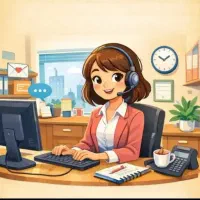 همکار خانم در شرکت