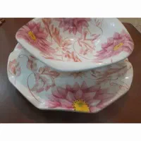 ظرف لورشید کاسه بشقاب    گلدان  کریستال  کره خوری