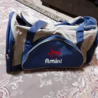 ساک ورزشی طوسی و سرمه ای