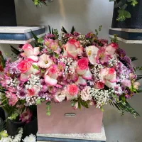 باکس گل خواستگاری گل طبیعی
