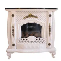 شومینه گازی 30 سفید مشبک بخاری گازی|بخاری، هیتر، شومینه|گرگان, |دیوار