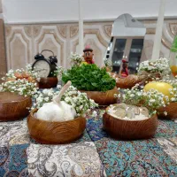 هفت سین طرح چوب شکیل و زیبا