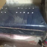 ۴عددپشتی‌‌مخمل‌ابی‌نونوبدون‌استفاده