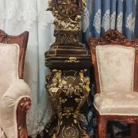 ساعت ایستاده کنار سالنی طرح فرشته ورق طلا ، درحدنو|ساعت دیواری و تزئینی|مشهد, رضاشهر|دیوار