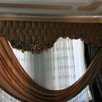 دوعدد لمسه و پرده کناره|پرده، رانر، رومیزی|صومای برادوست, |دیوار