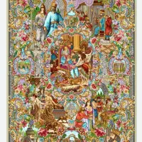 تابلو فرش سلاطین|تابلو فرش|اصفهان, دهنو|دیوار