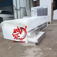 سرویس خواب*تخت مدل باکسی با لمسه کوب پارچه|تخت و سرویس خواب|رشت, استقامت ۲|دیوار