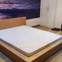 تخت خواب چوبی مدرن،چوب بلوط آمریکایی|تخت و سرویس خواب|تهران, گلستان (شهرک راه آهن)|دیوار