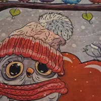 فرش اتاق کودک جغد فانتزی در حد نو  ابعاد۱۹۵ در ۱۴۰