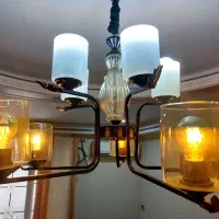 لوستر۱۰شاخه فلزی|لوستر و چراغ آویز|بوشهر, |دیوار