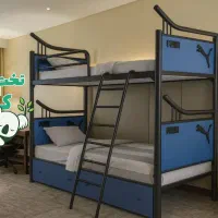 تخت خواب دو طبقه لوله کج(تختخواب ۲طبقه پوما)