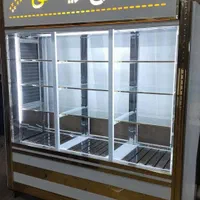 یخچال مرغی کبابی قصابی دوطرف نما ویترینی ایستاده