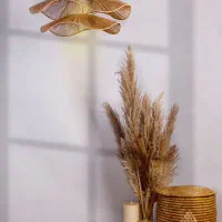 لوستر های رافیا و کلاه رافیا|صنایع دستی و سایر لوازم تزئینی|بوشهر, |دیوار