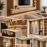 ساخت و نصب کابینت MDF/کمد دیواری/تی‌وی‌وال/اقساط