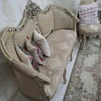 مبلمان  ۸نفره و نهارخوری ۶نفره(چوب گردو) در حد نو