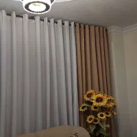 پرده کتان پانچی سالنی|پرده، رانر، رومیزی|فردیس, سرحدی|دیوار