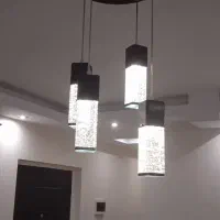 لوستر آویز کریستال مشکی مات فانتزی ۱۸۰۰ تومن