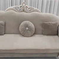 مبل هشت نفره سالم با جلو مبلی و ۳عددعسلی|مبلمان خانگی و میز عسلی|رشت, انصاری|دیوار