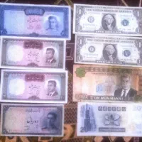 چند قطعه اسکناس شاهی جمهوری اسلامی