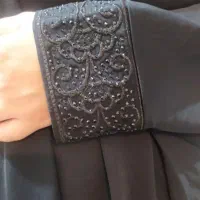 چادر عربی سر آستین سنگدوزی شده