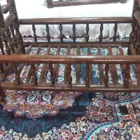 گهواره نوستالژیک چوبی|تخت و صندلی بچه|کرمان, |دیوار