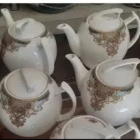 کتری و قوری چینی|قوری، کتری، قهوه‌ساز دستی|همدان, |دیوار