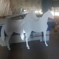 دوعدداسب دکوری تزئینی سی ان سی شده به قیمت ورق