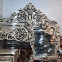 سرویس خواب دونفره چوب راش نونو مناسب جهیزیه|تخت و سرویس خواب|مشکیندشت, |دیوار