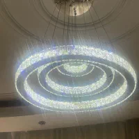 ۲ عدد لوستر lEd مدرن الماسی ۳ حلقه / نو / بزرگ|لوستر و چراغ آویز|تهران, اقدسیه|دیوار