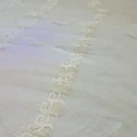 پرده تور خامه دوزی همراه با استر