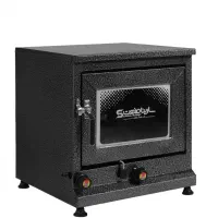 مدل مشکی رنگ فر گازی رومیزی کوره چکشی تنور گازی B2