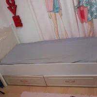 تخت و میز آرایش کودک و نوجوان|تخت و سرویس خواب|لاهیجان, گلستان|دیوار