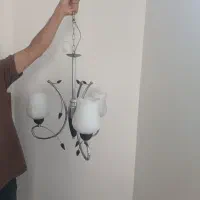 روشنایی لوستر۲عدد.   آباژور