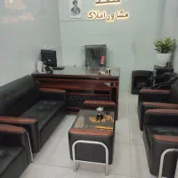 لوازم اداری دفتراملاک میزصندلی مشاوراملاک نیم ست