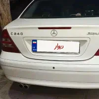 سواری بنز سی 240 مدل 2002 سفید رنگ