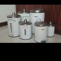 سطل برنج و حبوبات و قند و سطل زباله