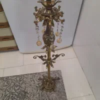 دوعدد شمعدون یا کنارسالنی طلایی