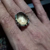 ۷ انگشتر نقره ۹۲۵سیترین عقیق و.. زیر قیمت نقره خام|جواهرات|لاهیجان, طالقانی|دیوار