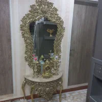 کنسول و آینه و شمعدان طرح فرشته